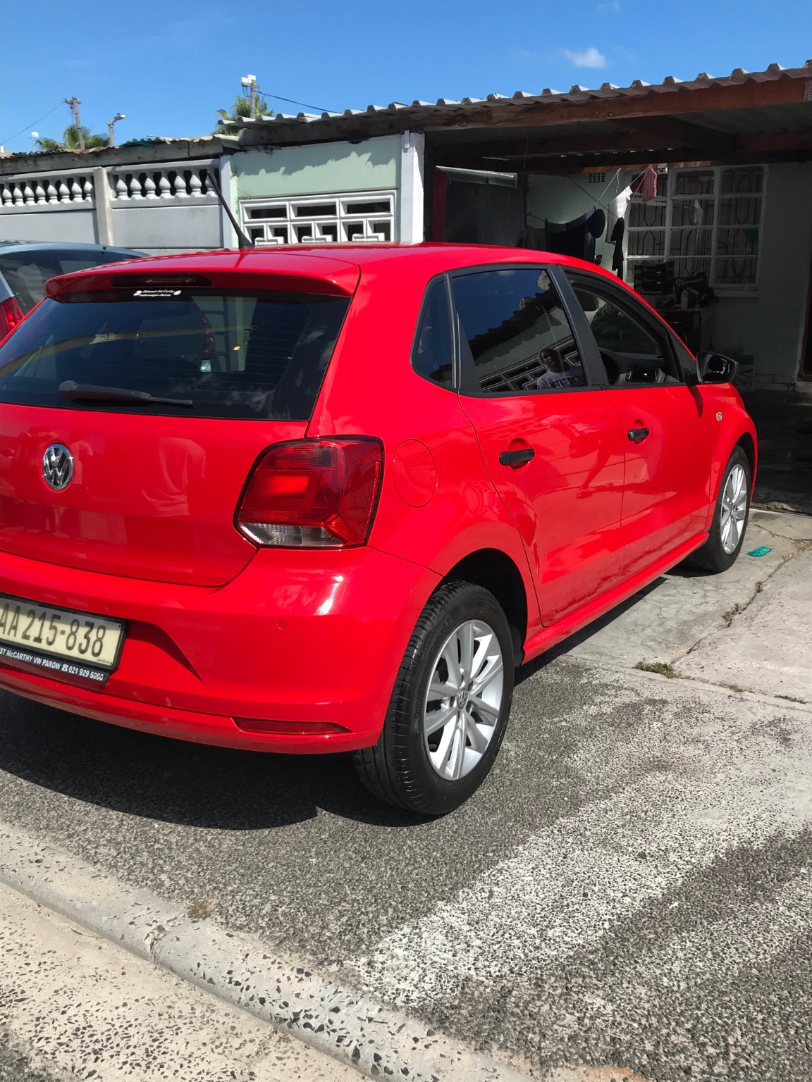 Red Volkswagen Polo
